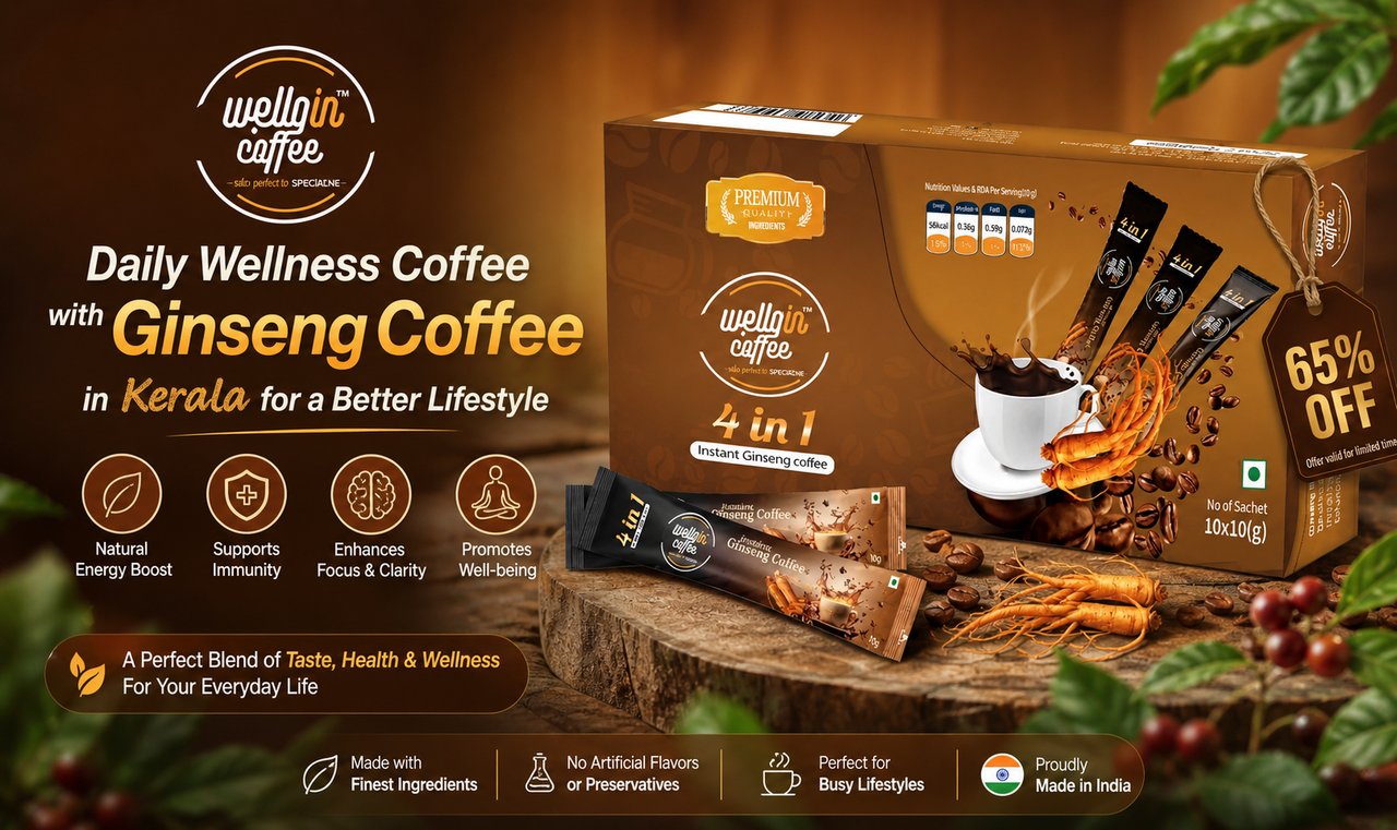 Daily Wellness Coffee with Ginseng Coffee in Kerala for a Better Lifestyle