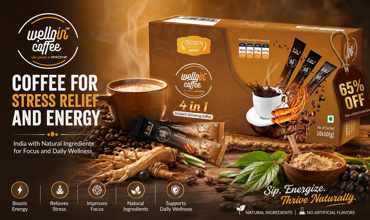Coffee for Stress Relief and Energy India for Daily Focus and Wellness