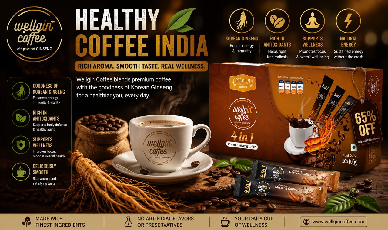 Healthy Coffee India – A Smarter Choice for Everyday Energy