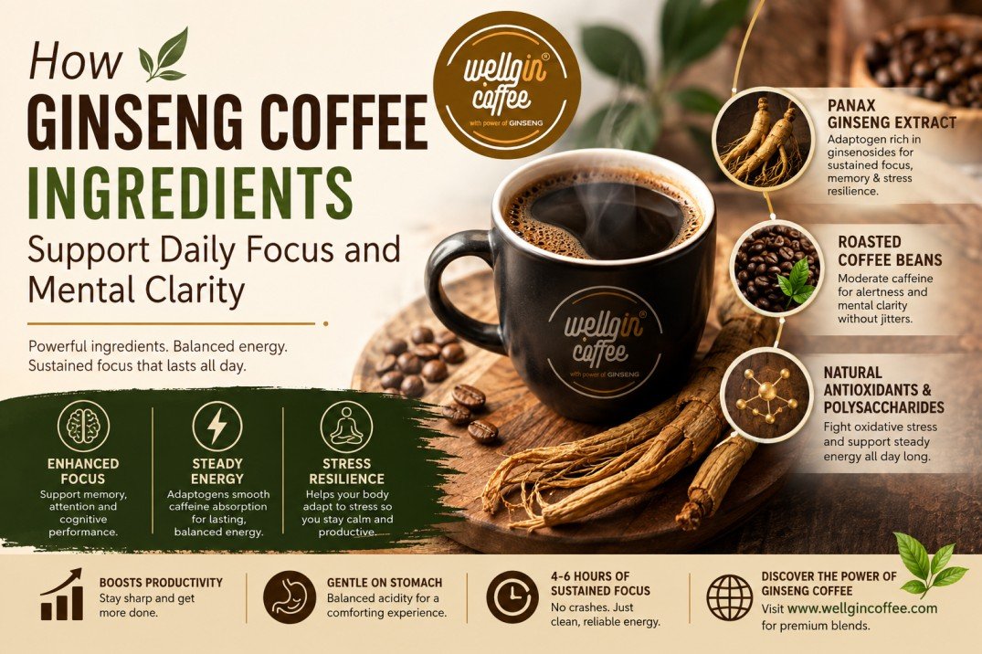 How Ginseng Coffee Ingredients Support Daily Focus and Mental Clarity